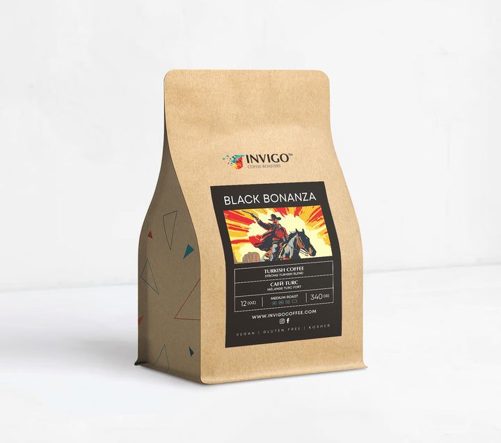 Black Bonanza - Turkish medium roast ground coffee by Invigo Coffee Roasters