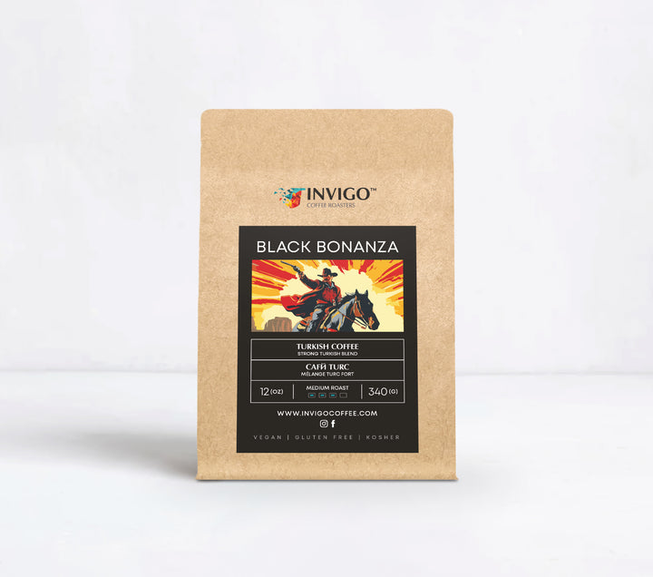 Black Bonanza - Turkish medium roast ground coffee by Invigo Coffee Roasters