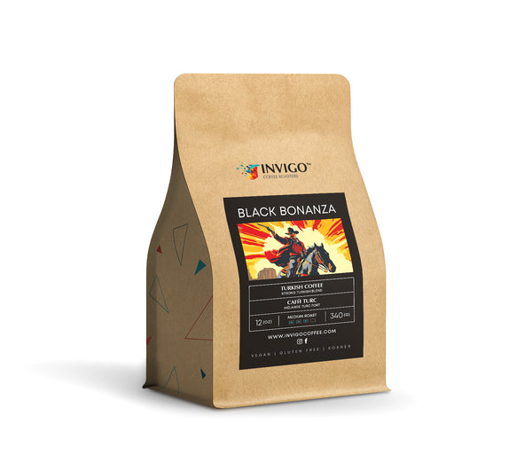 Black Bonanza - Turkish medium roast ground coffee by Invigo Coffee Roasters