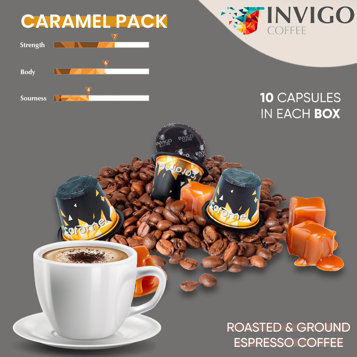  Invigo Coffee Espresso Pods for Nespresso Machine